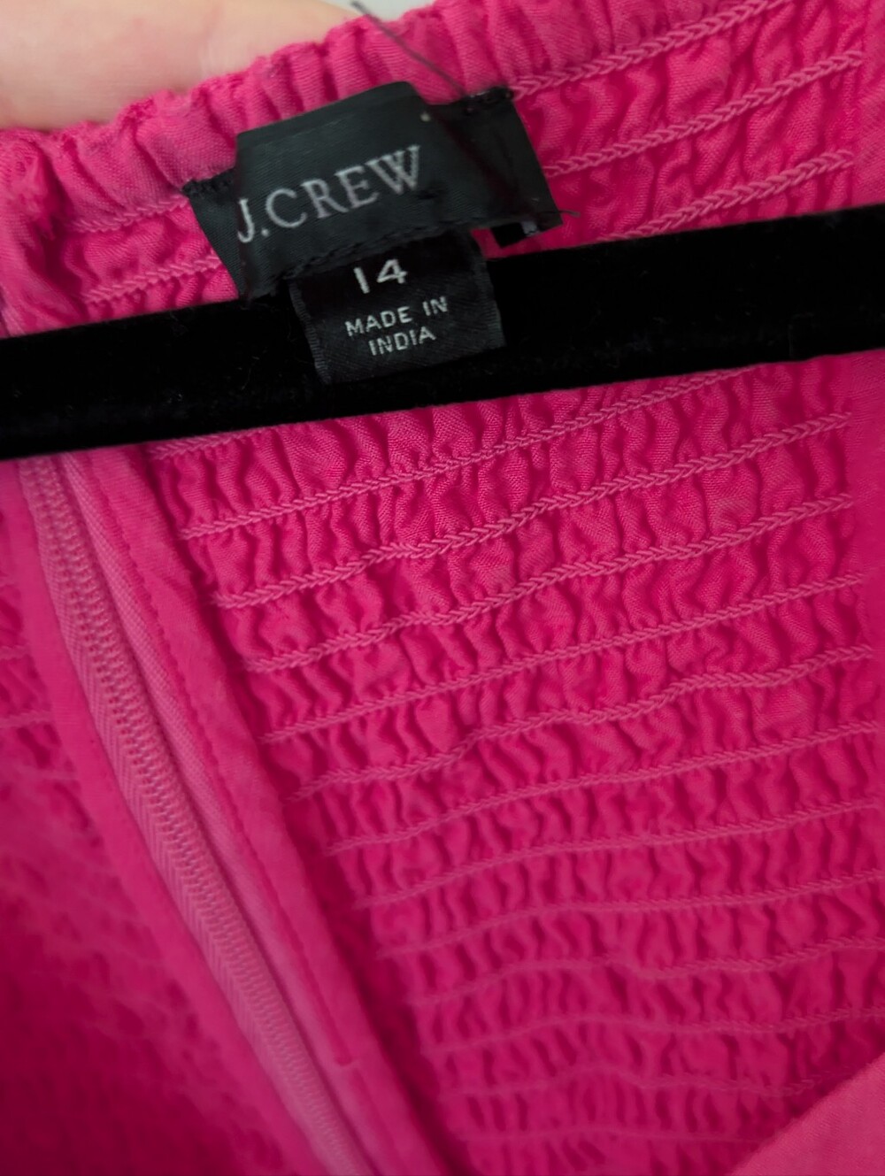 J Crew Cotton Pink Long-Sleeve A-Line Dress 14 - Picture 3 of 9